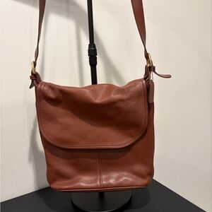 Vintage Coach Whitney Brown Leather Satchel